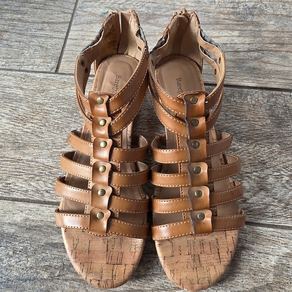 Baretraps Small Wedge Heeled Gladiator Sandals Shoes Sz 6 Womens